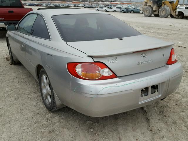 2T1CF28PX2C595022 - 2002 TOYOTA CAMRY SOLA SILVER photo 3
