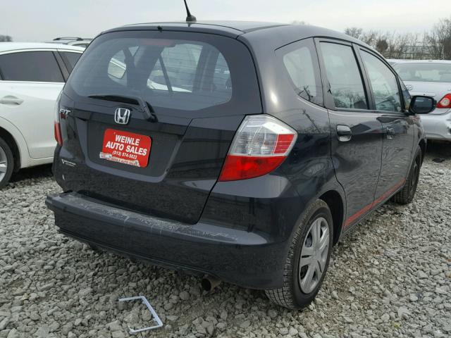 JHMGE8H33BC010616 - 2011 HONDA FIT BLACK photo 4