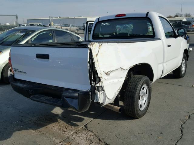 5TFNX4CN0DX023145 - 2013 TOYOTA TACOMA WHITE photo 4