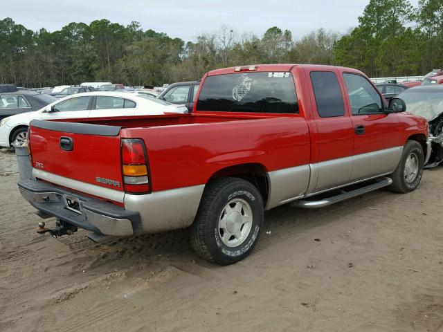 2GTEC19T741140105 - 2004 GMC NEW SIERRA RED photo 4