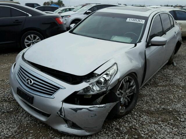 JN1CV6AR5BM400780 - 2011 INFINITI G37 SILVER photo 2