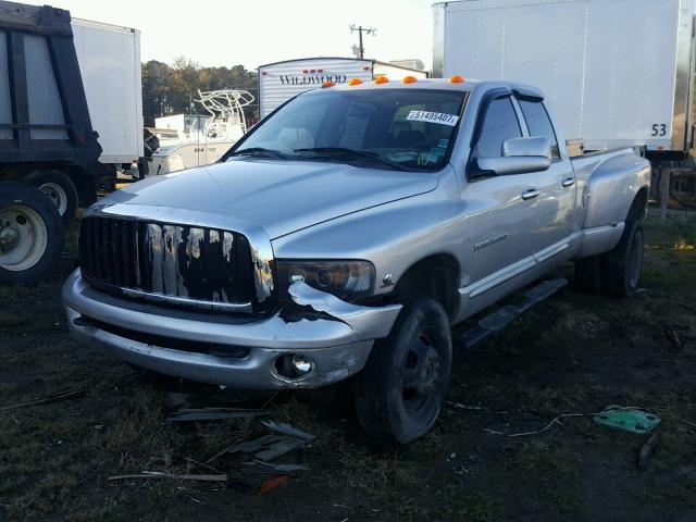 3D7MS48C95G742200 - 2005 DODGE RAM 3500 S SILVER photo 2