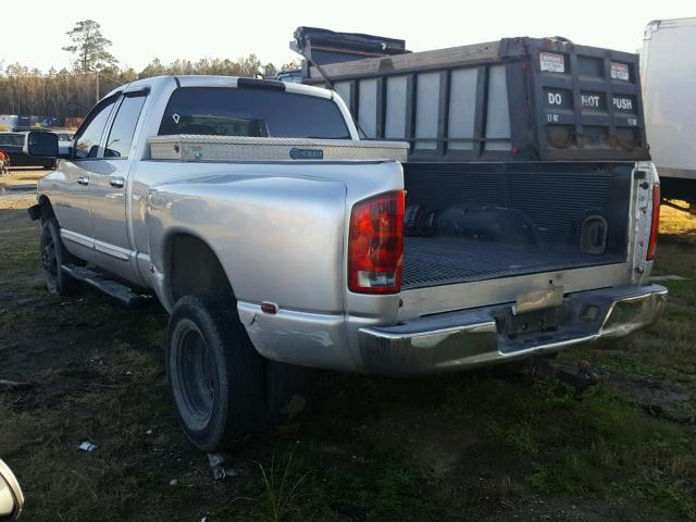 3D7MS48C95G742200 - 2005 DODGE RAM 3500 S SILVER photo 3