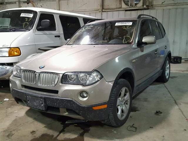 WBXPC93467WF07510 - 2007 BMW X3 3.0SI TAN photo 2