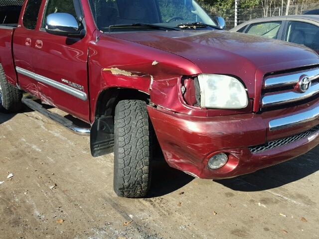 5TBRN34194S447421 - 2004 TOYOTA TUNDRA ACC RED photo 9