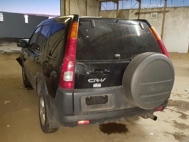 SHSRD78812U002481 - 2002 HONDA CR-V EX BLACK photo 3