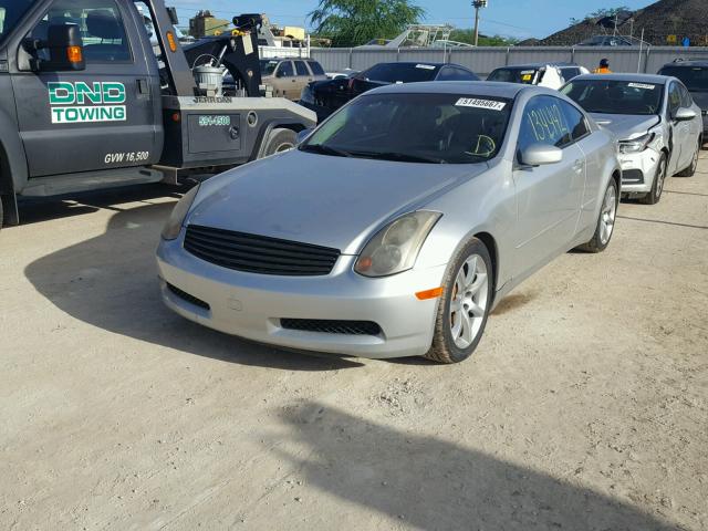 JNKCV54E84M807140 - 2004 INFINITI G35 SILVER photo 2