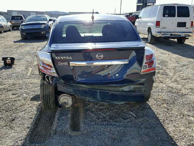 3N1AB6AP3CL778235 - 2012 NISSAN SENTRA 2.0 BLUE photo 9