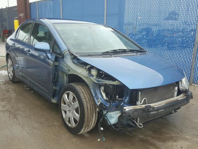 2HGFA16518H519275 - 2008 HONDA CIVIC LX BLUE photo 1