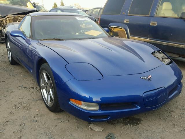 1G1YY22GX25108321 - 2002 CHEVROLET CORVETTE BLUE photo 1