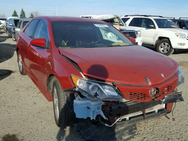 4T1BF1FK0CU551964 - 2012 TOYOTA CAMRY BASE RED photo 1