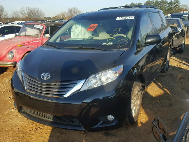 5TDYK3DC6DS305962 - 2013 TOYOTA SIENNA XLE BLACK photo 2