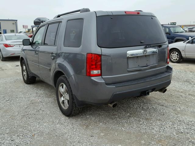 5FNYF38429B010389 - 2009 HONDA PILOT EX CHARCOAL photo 3