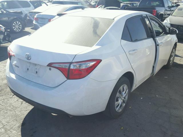 5YFBURHE0FP301299 - 2015 TOYOTA COROLLA L WHITE photo 4