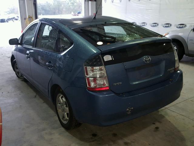 JTDKB20U253058991 - 2005 TOYOTA PRIUS BLUE photo 3