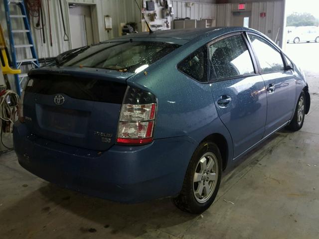 JTDKB20U253058991 - 2005 TOYOTA PRIUS BLUE photo 4