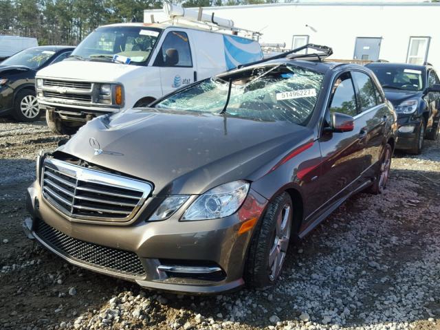 WDDHF5KB7CA588268 - 2012 MERCEDES-BENZ E 350 GRAY photo 2