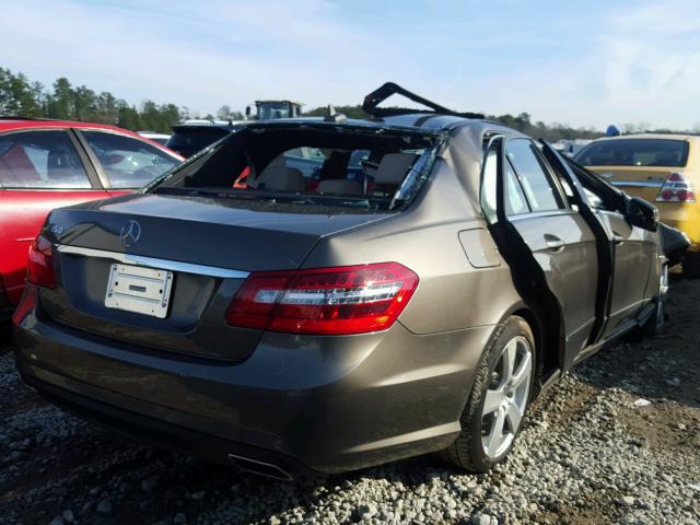 WDDHF5KB7CA588268 - 2012 MERCEDES-BENZ E 350 GRAY photo 4