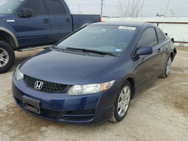 2HGFG1B61AH520123 - 2010 HONDA CIVIC LX BLUE photo 2