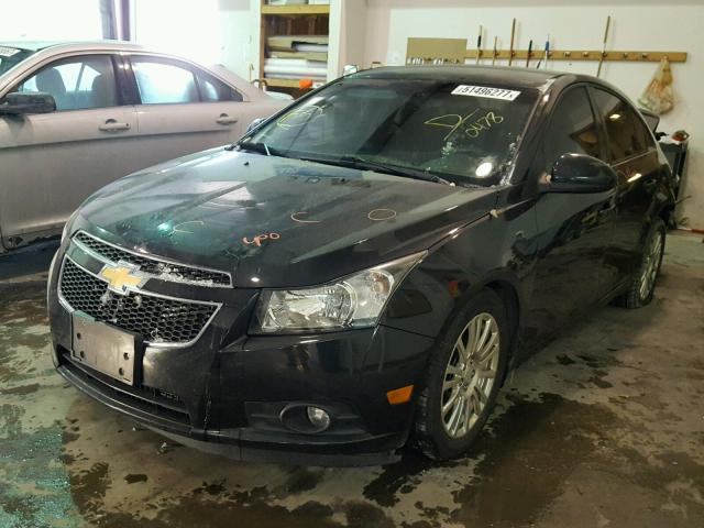 1G1PK5SC9C7220478 - 2012 CHEVROLET CRUZE ECO BLACK photo 2