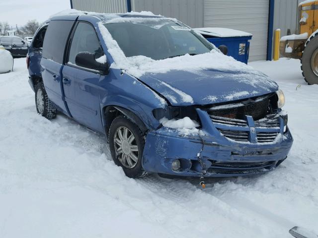 2D4GP44L37R344415 - 2007 DODGE GRAND CARA BLUE photo 1