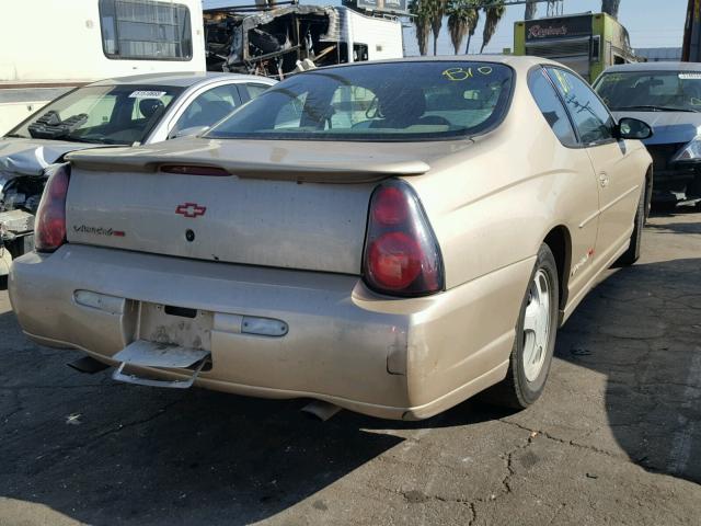 2G1WX12K0Y9256479 - 2000 CHEVROLET MONTE CARL ოქროსფერი ფოტო 4