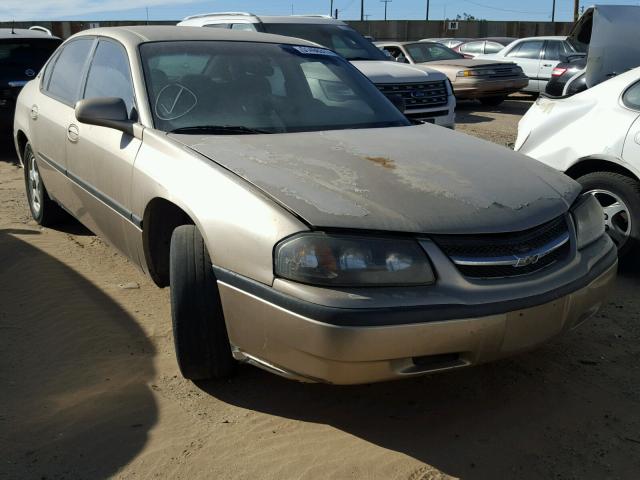 2G1WF55K459155849 - 2005 CHEVROLET IMPALA GOLD photo 1