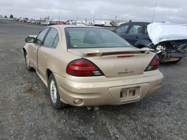 1G2NF52E74C132823 - 2004 PONTIAC GRAND AM S GOLD photo 3