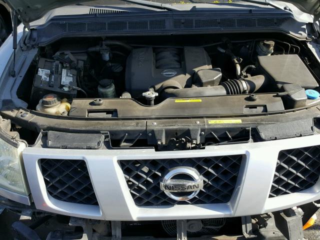 1N6AA07A15N530632 - 2005 NISSAN TITAN XE GRAY photo 7