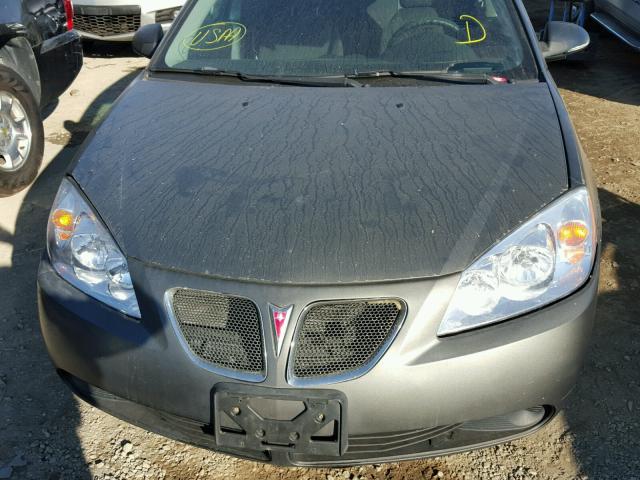 1G2ZG58B474194870 - 2007 PONTIAC G6 BASE GRAY photo 10