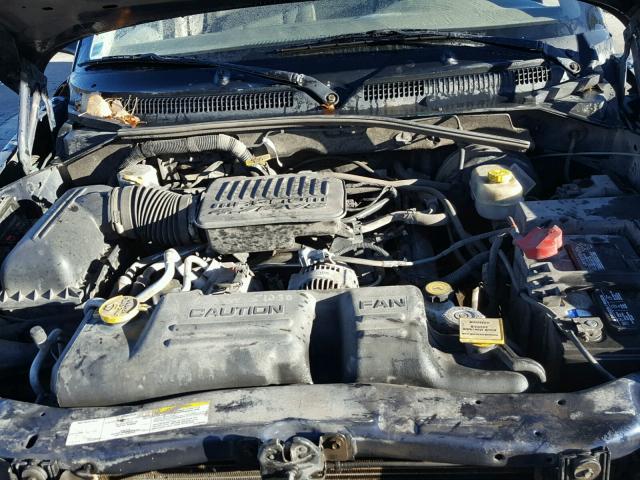 1D7HG48N04S505915 - 2004 DODGE DAKOTA QUA BLUE photo 7