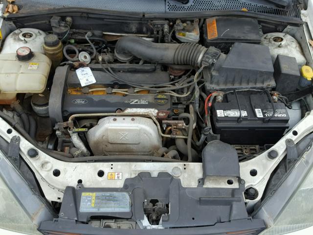 1FAFP34324W189626 - 2004 FORD FOCUS SE C WHITE photo 7