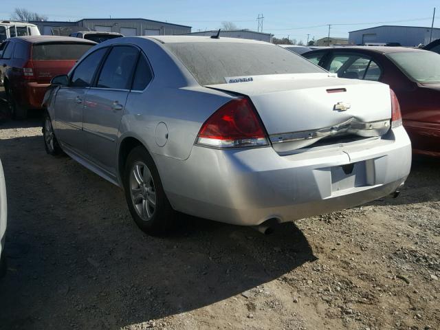 2G1WA5E36C1145424 - 2012 CHEVROLET IMPALA LS SILVER photo 3