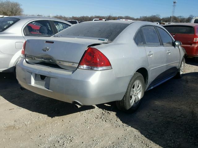 2G1WA5E36C1145424 - 2012 CHEVROLET IMPALA LS SILVER photo 4