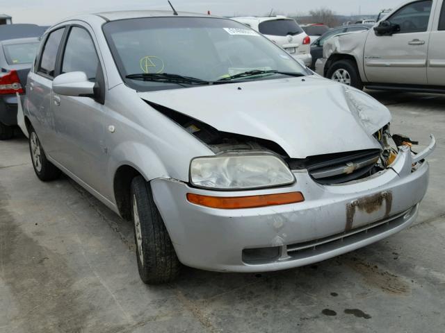 KL1TD66607B792205 - 2007 CHEVROLET AVEO BASE SILVER photo 1