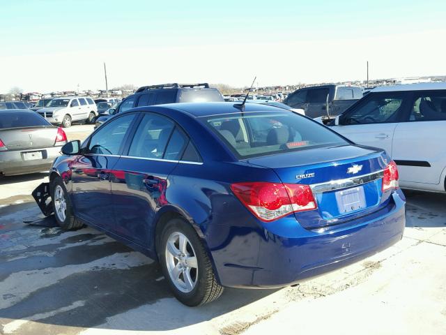 1G1PC5SB8D7240694 - 2013 CHEVROLET CRUZE LT BLUE photo 3