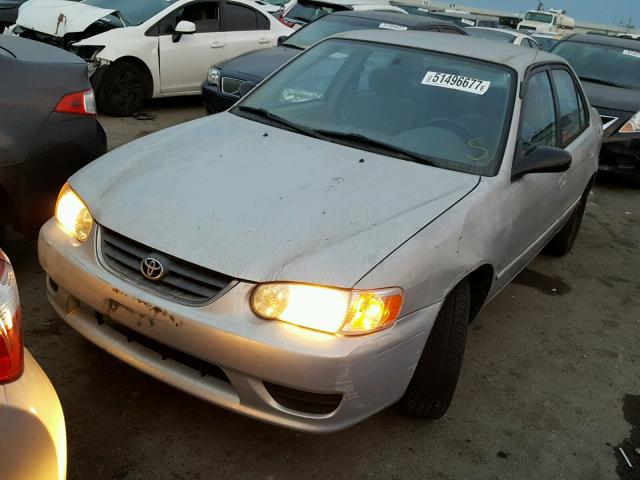 1NXBR12E91Z530499 - 2001 TOYOTA COROLLA CE GOLD photo 2