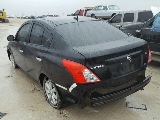 3N1CN7AP6CL842323 - 2012 NISSAN VERSA S BLACK photo 3