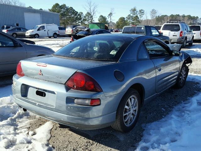 4A3AC44G0YE116885 - 2000 MITSUBISHI ECLIPSE GS GRAY photo 4