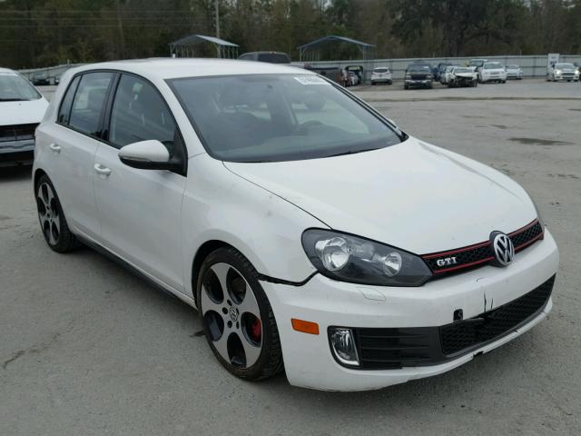 WVWHD7AJ1DW123512 - 2013 VOLKSWAGEN GTI WHITE photo 1