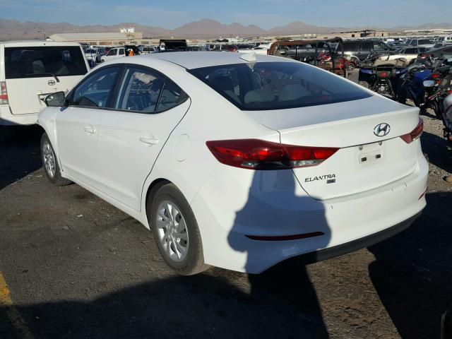 5NPD74LF4HH140233 - 2017 HYUNDAI ELANTRA SE WHITE photo 3