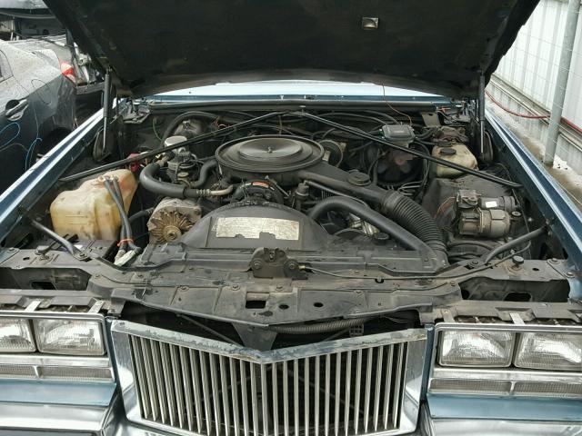 1G6EL5787FE634877 - 1985 CADILLAC ELDORADO BLUE photo 7