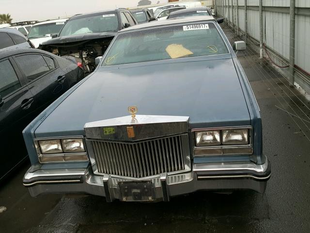 1G6EL5787FE634877 - 1985 CADILLAC ELDORADO BLUE photo 9