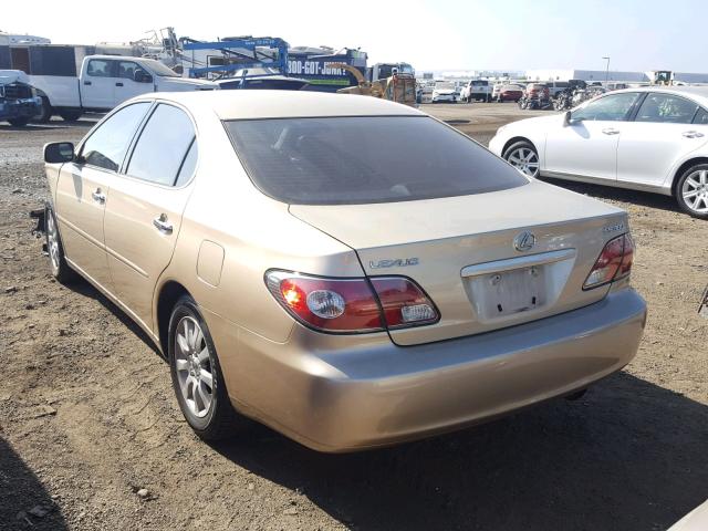 JTHBF30G520040503 - 2002 LEXUS ES 300 GOLD photo 3