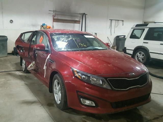 5XXGM4A73FG501073 - 2015 KIA OPTIMA LX RED photo 1