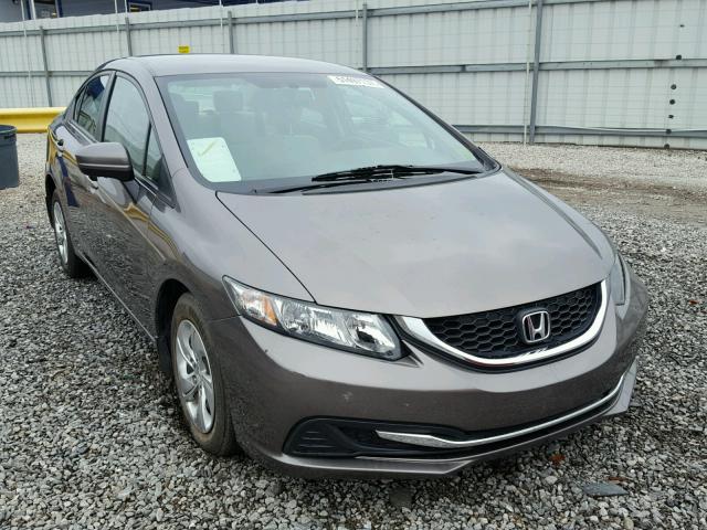 19XFB2F55EE030029 - 2014 HONDA CIVIC LX GRAY photo 1