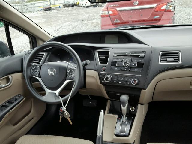 19XFB2F55EE030029 - 2014 HONDA CIVIC LX GRAY photo 9