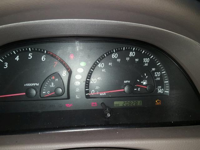 JTDBE32KX30191733 - 2003 TOYOTA CAMRY LE ოქროსფერი ფოტო 8