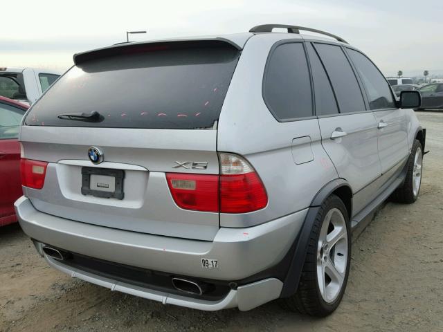 5UXFB93552LN79552 - 2002 BMW X5 4.6IS SILVER photo 4