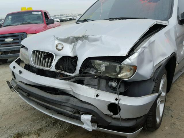 5UXFB93552LN79552 - 2002 BMW X5 4.6IS SILVER photo 9